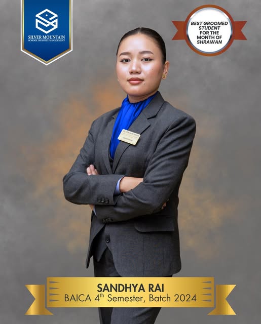 SANDHYA RAI - Best Groomed Student Shrawan 2083